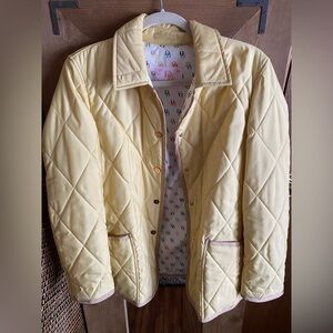 Dooney & Bourke butter yellow quilted coat